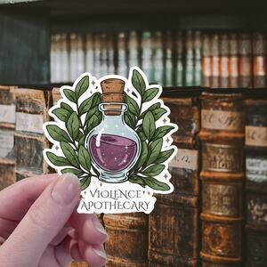 Violence Apothecary Fantasy Book Sticker Booktok Dragon Romantasy Romance Fae